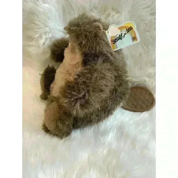 NWT Vintage 1983 BENTLEY BEAVER 8.5" Plush Heartline Snuggables Stuffed Animal - Picture 2 of 5